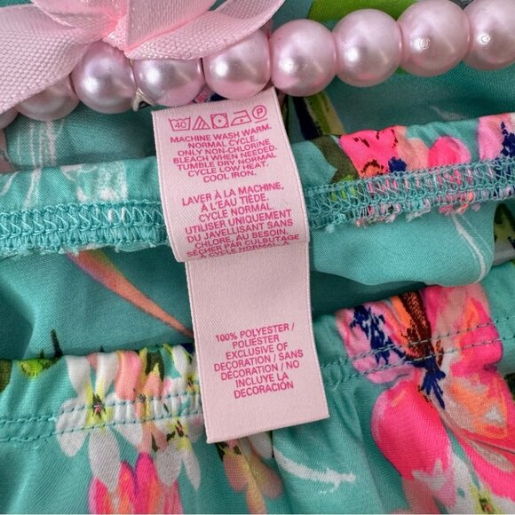 Victoria’s Secret shorts 🌺 floral printed neon with pom-poms fluff ball details - Picture 9 of 10